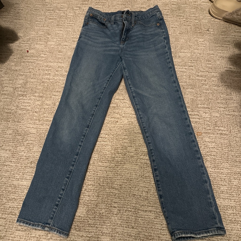 J. Crew Essential Straight Blue Jeans